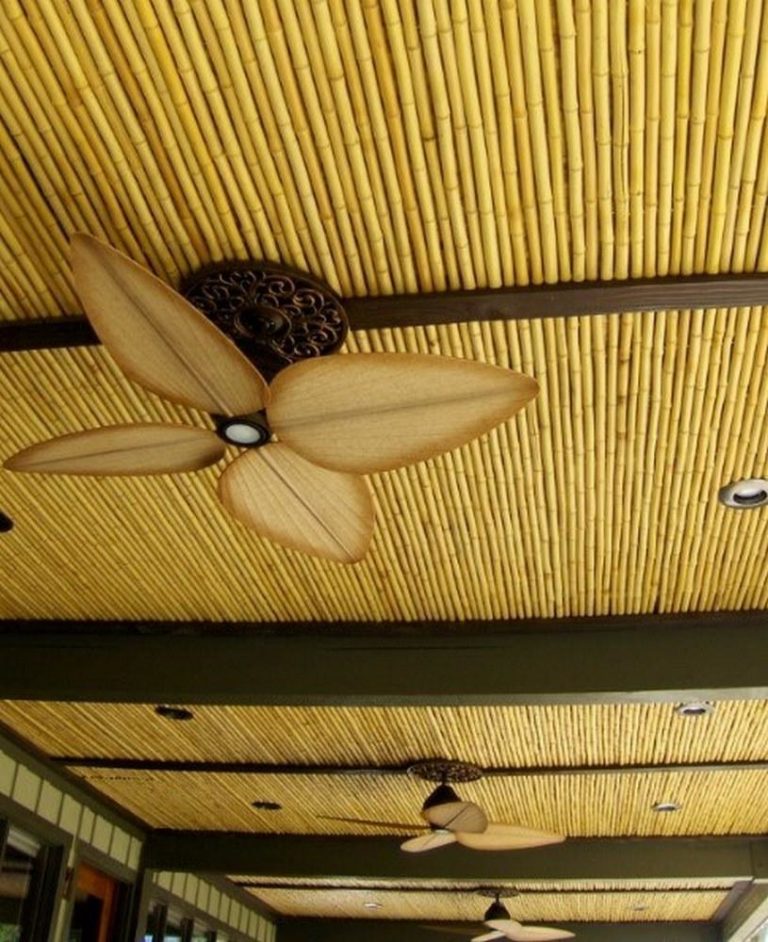 Оформление потолка бамбуком подходит далеко не всем